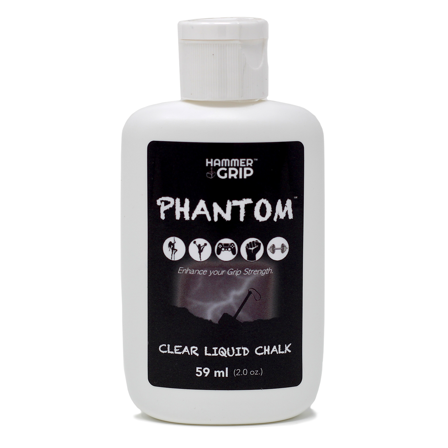 clear liquid chalk for cheerleading pole dancing front
